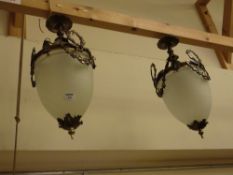 Pair of Early 20th Century light fittings