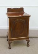 Late 19th Century mahogany cabinet, ball and claw feet, 59cm
