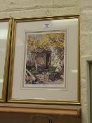 'Rustic Porch Patterdale' limited edition colour print by Judy Boyes, signed, titled and numbered