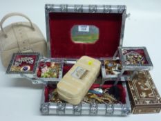 Costume jewellery and vanity cases