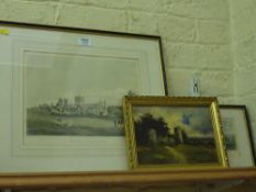 'Chartley Castle', oil on canvas, titled and attrib. to Campbell A Mellon 1912 on the stretcher; '