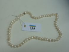 White pearl necklace