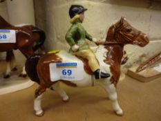 Beswick girl on a pony