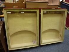 Pair of table top jewellery display cabinets