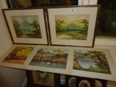 Collection of Eastern watercolours