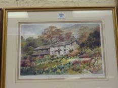 'Daffodil Time Lough Rigg' limited edition colour print by Judy Boyes, signed, titled and numbered