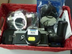 Pentax cameras and accessories