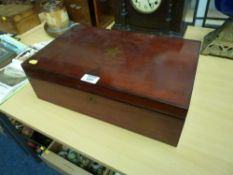 Victorian mahogany Masonic box