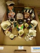 Royal Doulton and other Toby jugs in one box