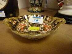 Royal Crown Derby pedestal trinket dish, pattern no.2451, 13cm