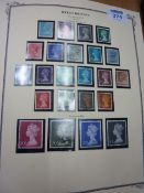 Elizabeth II GB used definitive and commemorative stamps 1971-1998 in a green Scott album