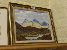 Mountain Landscape, acrylic on board signed by Philip Macleod Coupe