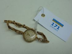 Early 20th century Rotary gold watch hallmarked 9ct on bracelet stamped 9ct