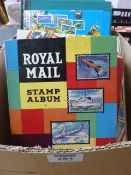 World stamps in nine albums