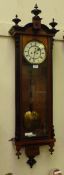 Late 19th Century Vienna double weight driven wall clock
