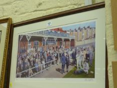 'Scarborough Cricket Festival - 150th Anniversary in 1999' limited edition colour print by Peter