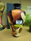 Walter Moorcroft vase Parasol Dance pattern, impressed marks and script mark 'trial 23rd-7-07', 23.