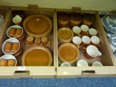 Hornsea Saffron ceramics in two boxes