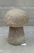 Small Yorkshire stone mushroom, 52cm high