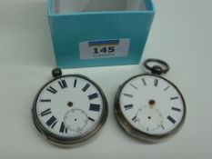 Two hallmarked silver pocket watches