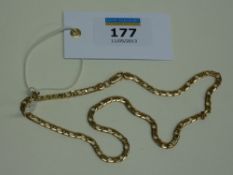 Gold chain hallmarked 9ct approx 12.4gm