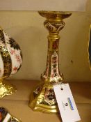 Royal Crown Derby candlestick, pattern no.1128 date code 2003 16.5cm
