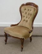 Victorian mahogany framed nursing chair