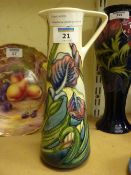 Walter Moorcroft Rachel Bishop collector's Club Iris pattern vase signed 23.5cm