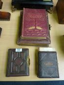 Victorian musical photo album, two other Victorian photo albums and an illustrated book The