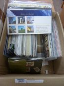 A collection of presentation packs and miniature sheets