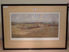 Quorn Hunting print after Lionel Edwards, signed in pencil