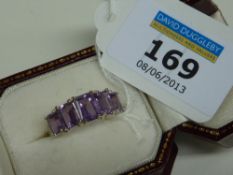 Amethyst ring stamped 925
