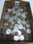 Tray of old coins
