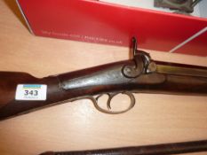 19th Century percussion sporting gun