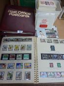 Album of GB commemorative and definitive mint stamps, other loose mint stamps, two albums of Post
