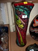 Tall Murano type glass vase 46cm