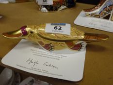 Royal Crown Derby paperweight Duck Billed Platypus Signature Edition limited edition with