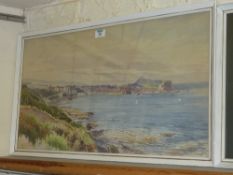 The South Bay Scarborough, watercolour signed by Edward H Simpson
