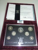 1996 United Kingdom anniversary collection silver proof coin set