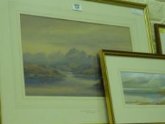 'Loch Bracadaile Isle of Skye', early 20th Century watercolour by Amy Hanbury and another Lakeland