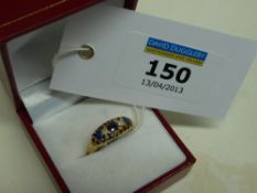 Sapphire and diamond gypsy ring Chester 1840