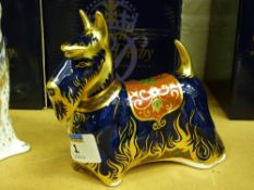 Royal Crown Derby paperweight Scottish Terrier, boxed