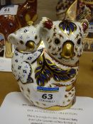 Royal Crown Derby paperweight Koala and Baby Signature Edition limited edition with certificate