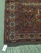 Persian handmade red ground prayer rug, 133 x 85cm