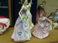 Two Royal Doulton figures 'Jessica' HN3850 and 'Invitation' HN2170
