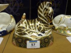 Royal Crown Derby paperweight Zebra