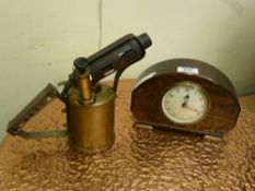 Ferranti electric oak cased mantle clock