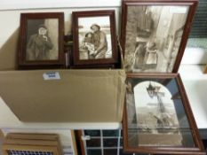 Collection of Frank Sutcliffe framed photographic prints.