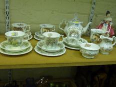 Royal Doulton Brambly Hedge three piece tea service, The Four Seasons cup, saucer and plate, another