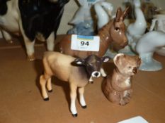 Beswick Calf, Koala and Donkey